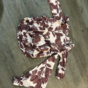 Kate Quinn Brown and Cream Kids Matching Set